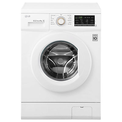 LG FH4G7TDN0 Freestanding Washing Machine, 8kg Load, A+++ Energy Rating, 1400rpm Spin, White LG FH4G7TDN0 Freestanding Washing Machine, 8kg Load, A+++ Energy Rating, 1400rpm Spin, White